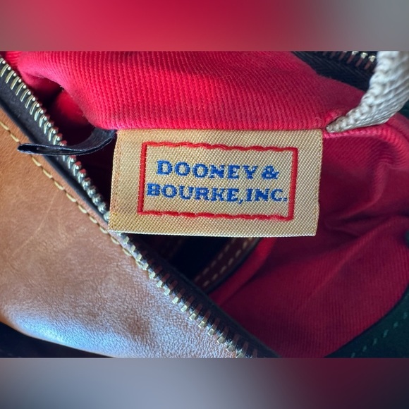 Dooney and Bourke Vintage Florentine Brown Leather Kingston Hobo Bag - Picture 6 of 16